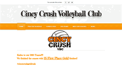 Desktop Screenshot of cincycrushvolleyballclub.com